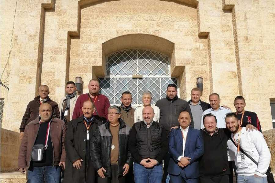 وفد نادي اتحاد رمانة الفلسطيني يزور الاتحاد
